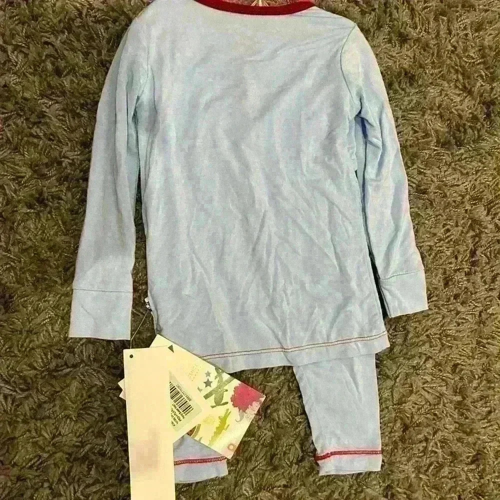 Valentine's Bamboo Long Sleeve Applique Pajama Set, Pond Sweet Heart. 2T NWT - Picture 4 of 6
